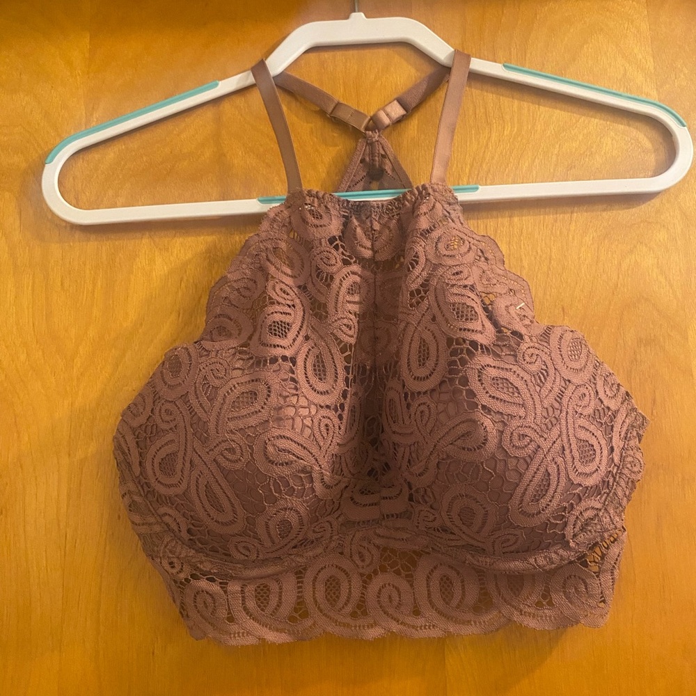 Victoria's Secret PINK Mauve Push-up Lace Bralette